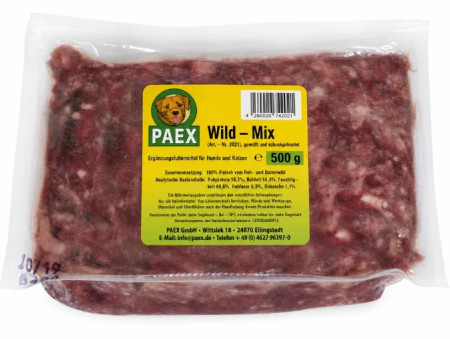 Zvěřinový mix 0,5 kg PAEX